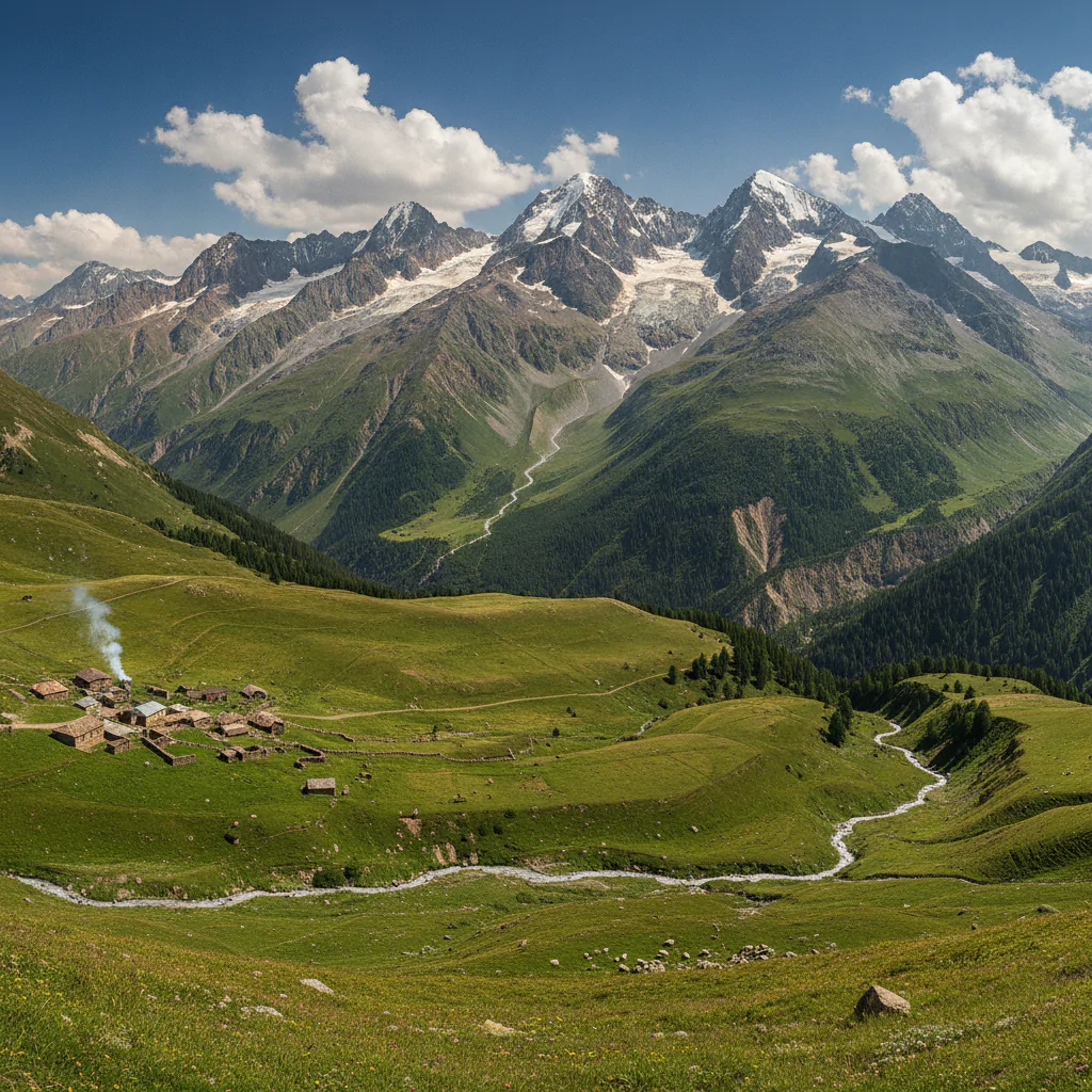 Панорама Кавказских гор