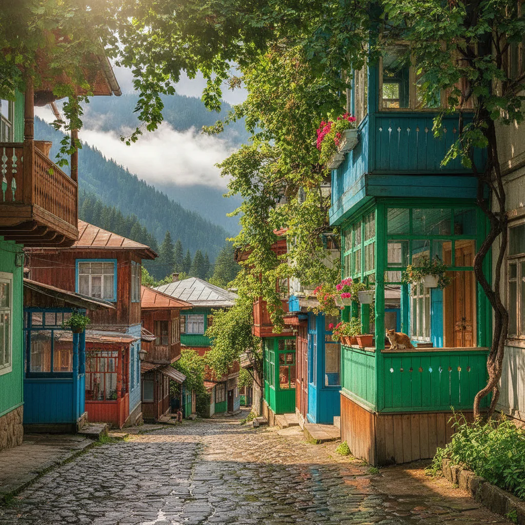 Прогулка по улочкам Домбая