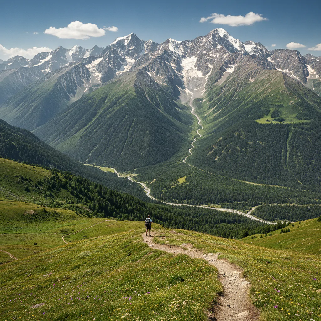 Панорама Кавказского хребта