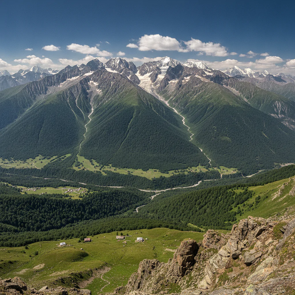 Панорама Кавказских гор