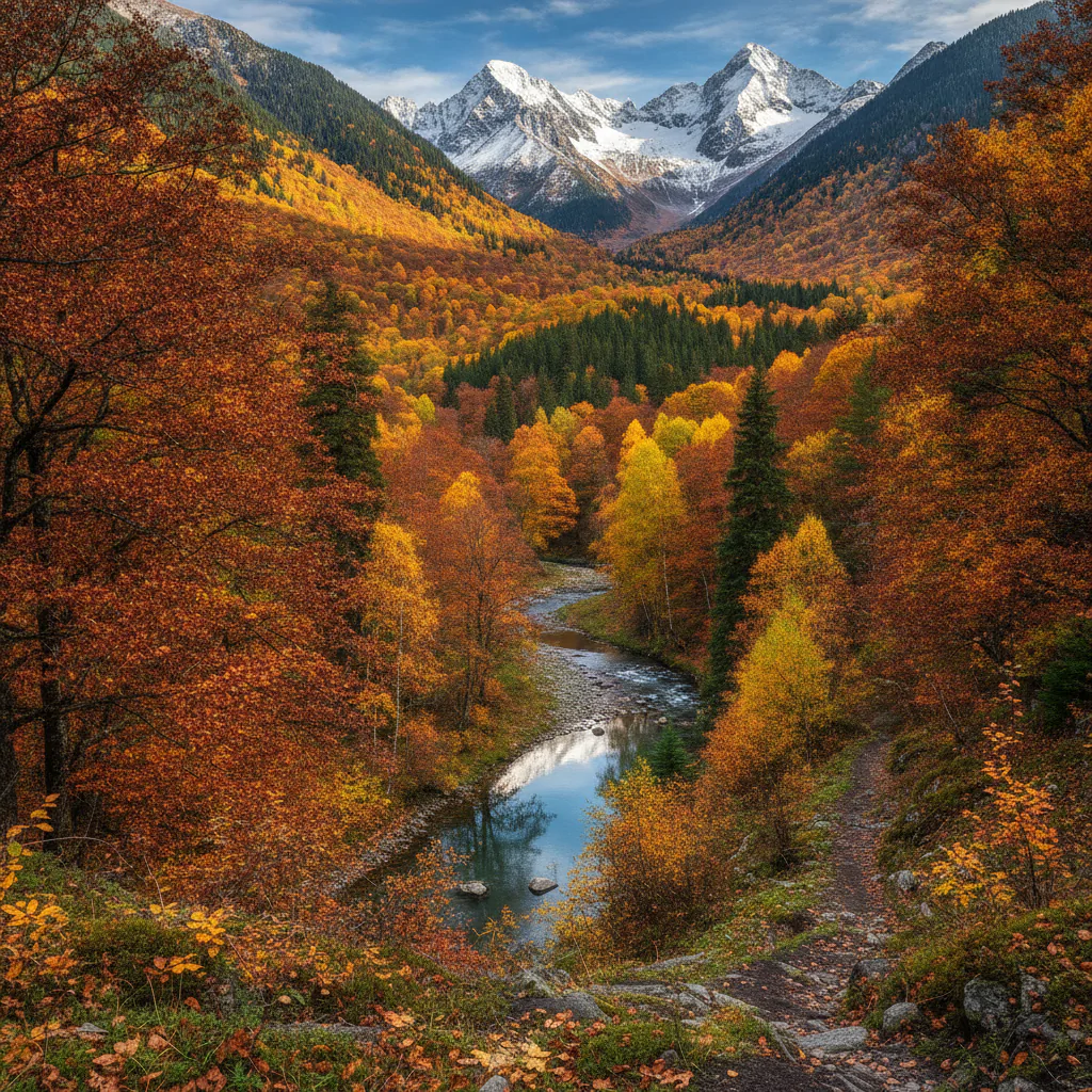 Осенний пейзаж Домбая