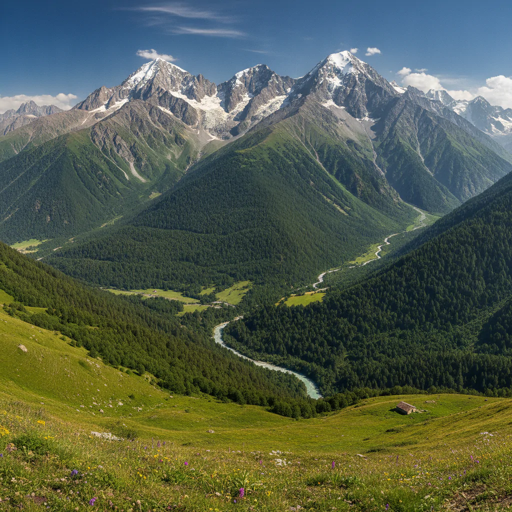 Панорама Кавказских гор