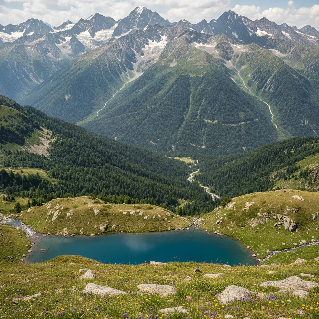 Панорама Кавказского хребта